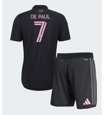 Inter Miami Rodrigo De Paul #7 Udebanetrøje Børn 2026-27 Kortærmet (+ Korte bukser)